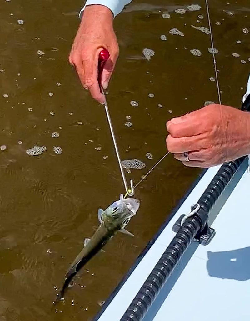 Region Fishing Heavy Duty Saltwater Fish Hook Remover | Aluminum and Stainless Steel Dehooker | 10" Long (Gun Metal) - Image 5